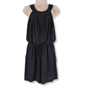 Emma & Michele Black Halter Romper Size S